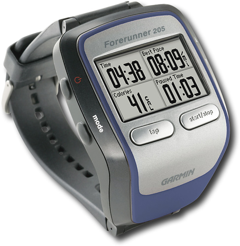 Garmin Forerunner 205 GPS Personal Training System Wristwatch - Blue ...